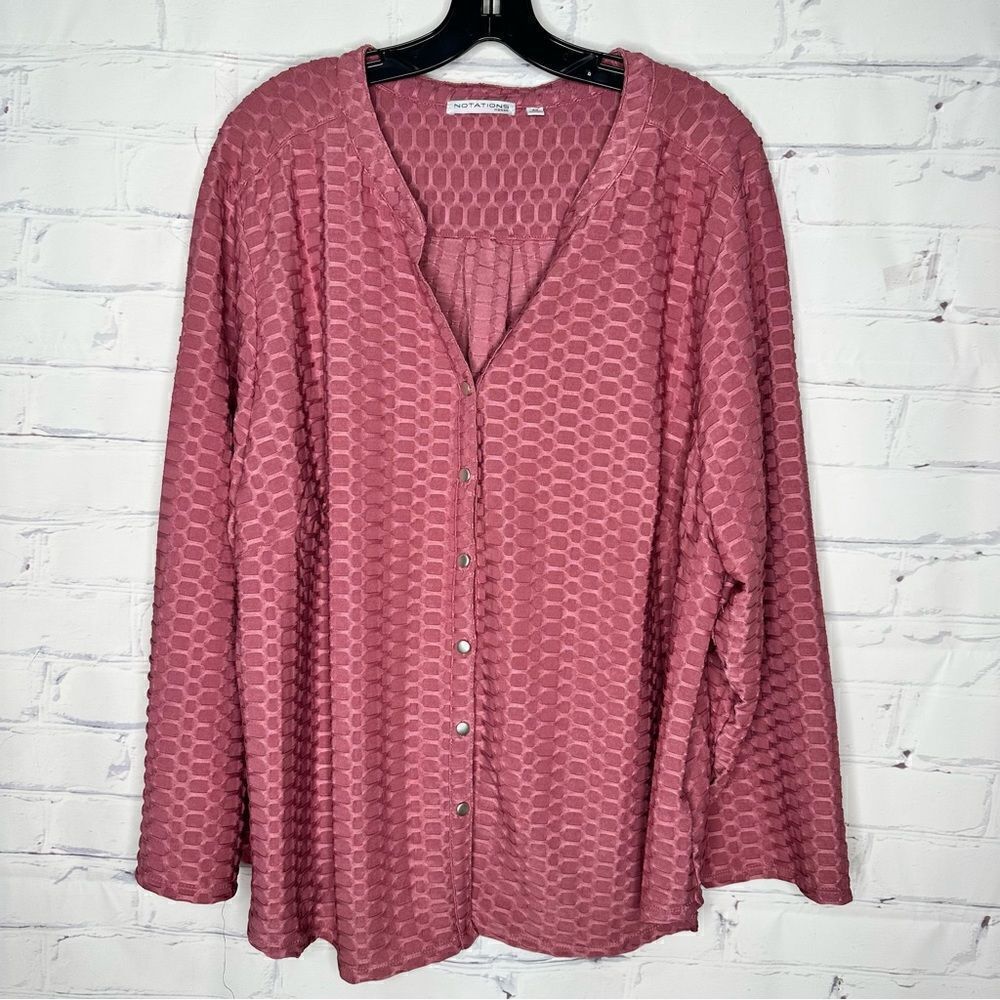 Notations size 3XL pink top‎